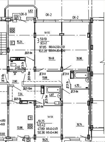 квартира г Курск р-н Железнодорожный ул Агрегатная 2-я 57 фото 2