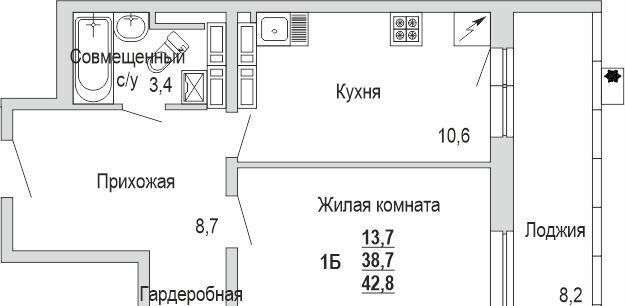 квартира г Набережные Челны р-н Комсомольский ул Авангардная 51а фото 3