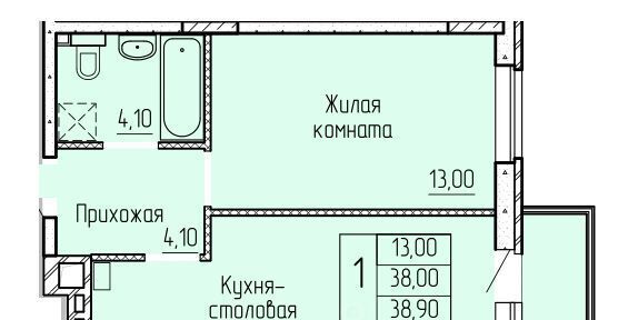 квартира г Батайск ул. Макаровского, 4к 2 фото 1