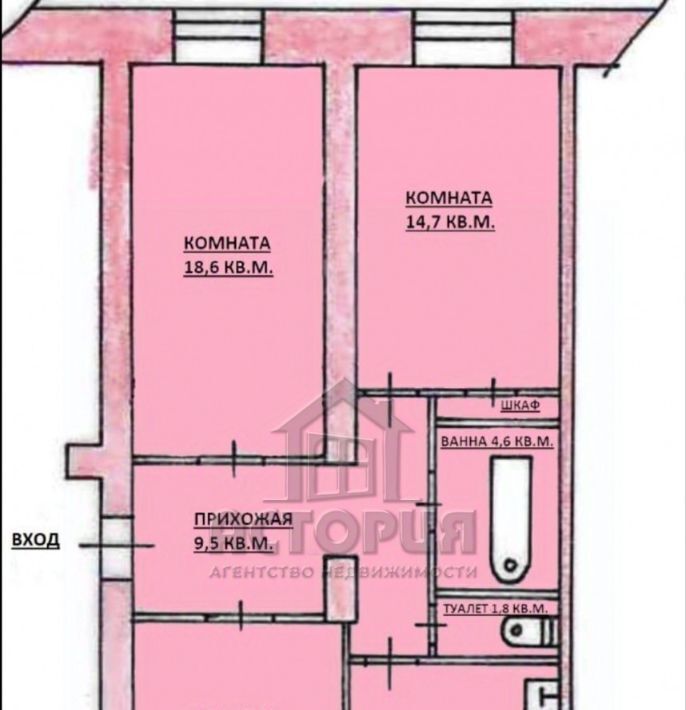 квартира г Красноярск р-н Октябрьский ул Баумана 12 фото 1