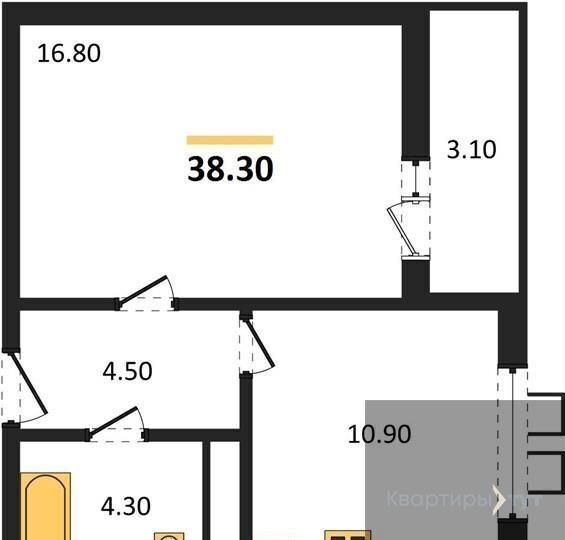 квартира г Воронеж р-н Центральный ул Шишкова 140б ЖК «‎Яблоневые Сады» фото 1