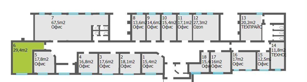 офис г Краснодар р-н Центральный ул им. Хакурате 12 фото 5