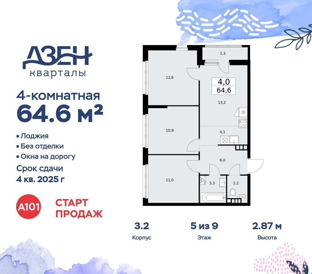 квартира г Москва метро Коммунарка Кв-л 160, д. 3, Московская область фото 1