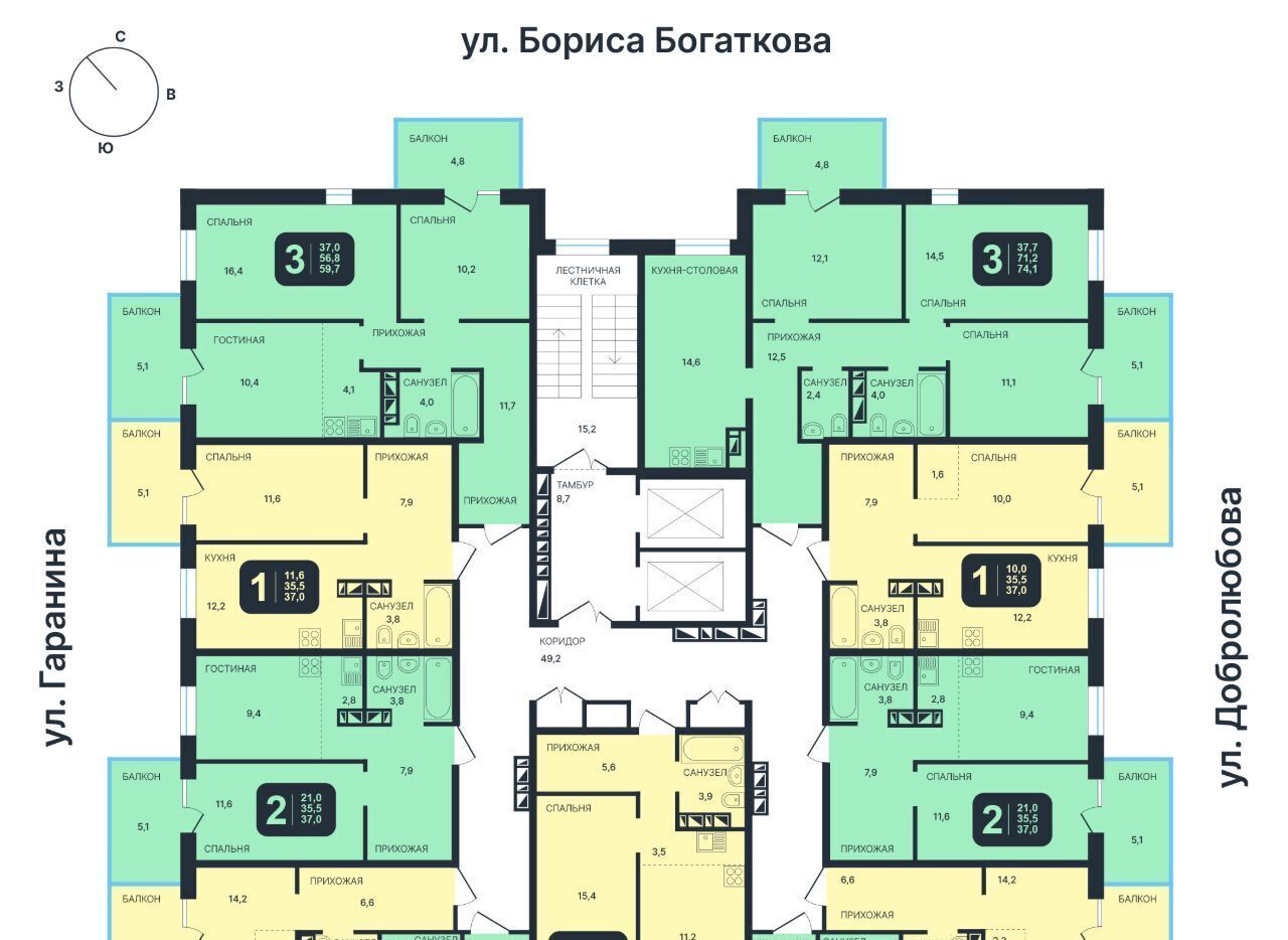 квартира г Новосибирск Золотая Нива ЖК Никольский Парк фото 1