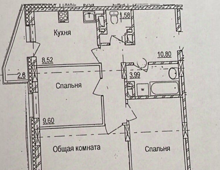 квартира г Новосибирск Речной вокзал ул Ошанина 3 фото 3