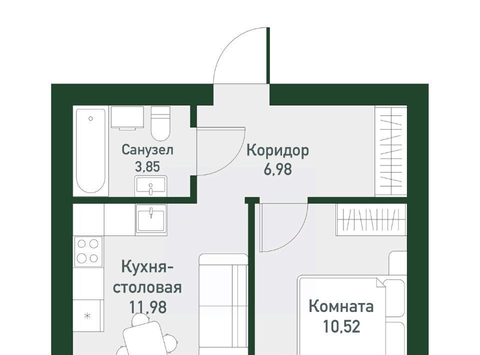 квартира г Екатеринбург Чкаловская Твоя Привилегия жилой комплекс фото 1