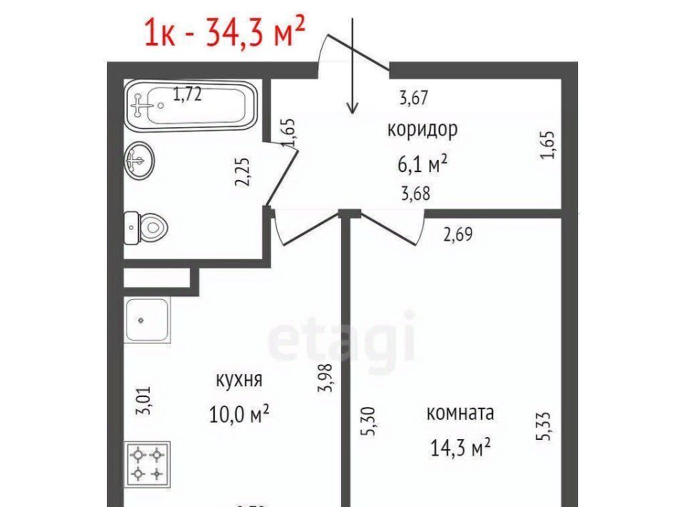 квартира г Екатеринбург Геологическая ул Григория Речкалова 1 фото 20