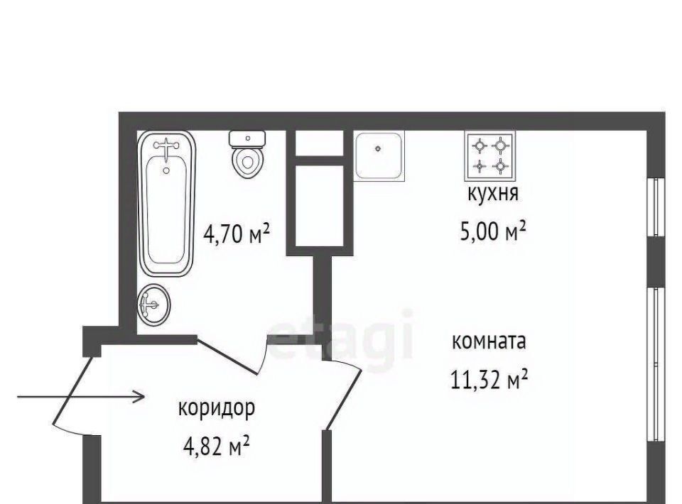 квартира г Екатеринбург Академический Ботаническая 17-й кв-л, Академический мкр фото 9