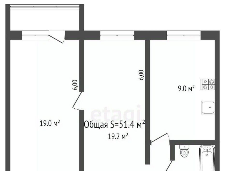 квартира г Брянск р-н Бежицкий ул Камозина 32 фото 22