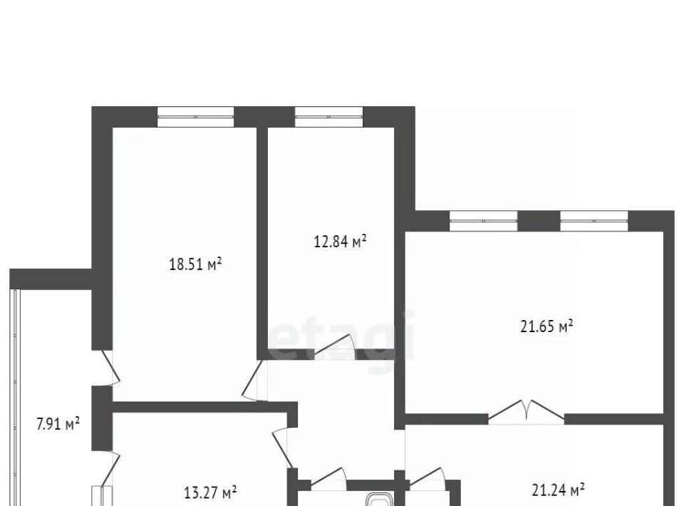 квартира г Брянск р-н Бежицкий ул Ново-Советская 38 фото 22