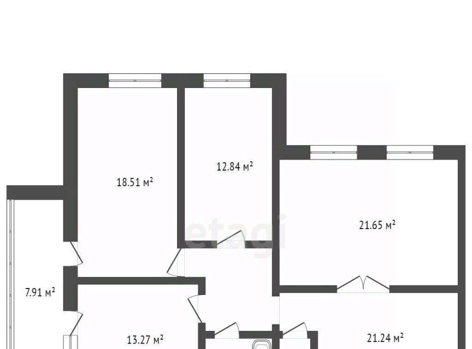 квартира г Брянск р-н Бежицкий ул Ново-Советская 38 фото 23