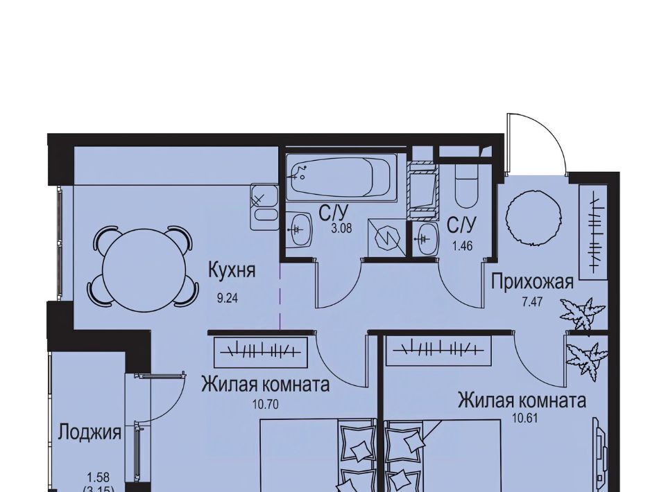 квартира р-н Всеволожский д Новосергиевка Заневское городское поселение, Улица Дыбенко фото 1