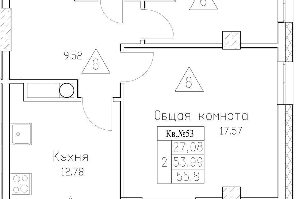 квартира г Якутск городской округ Якутск, Сооружение фото 1