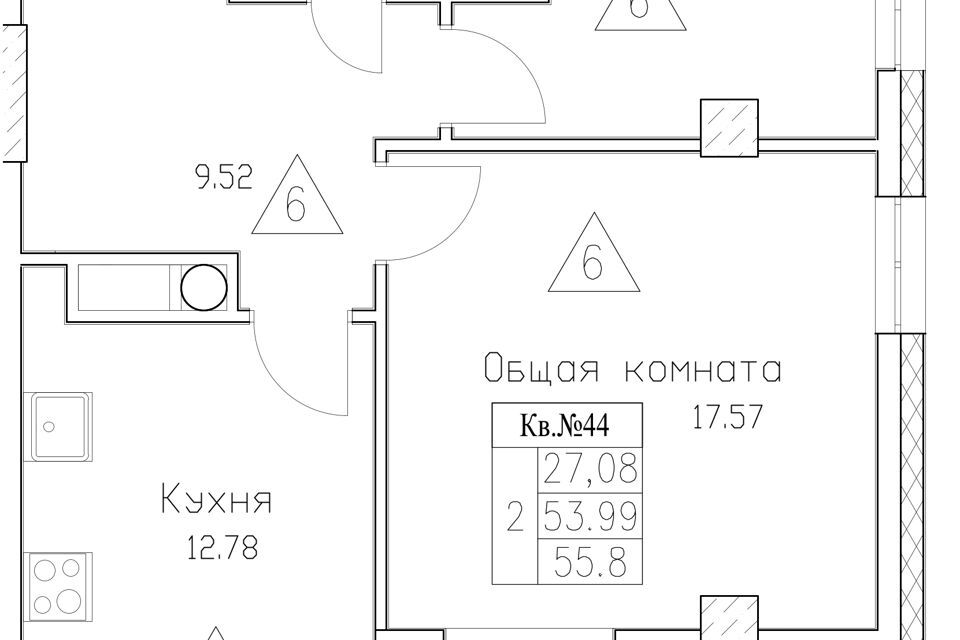 квартира г Якутск городской округ Якутск, Сооружение фото 1