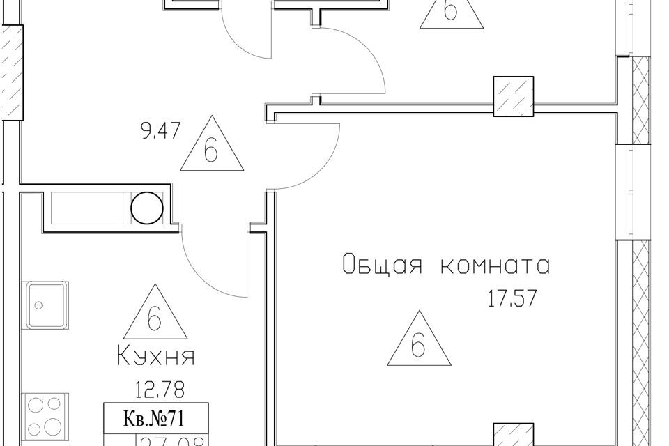 квартира г Якутск городской округ Якутск, Сооружение фото 1