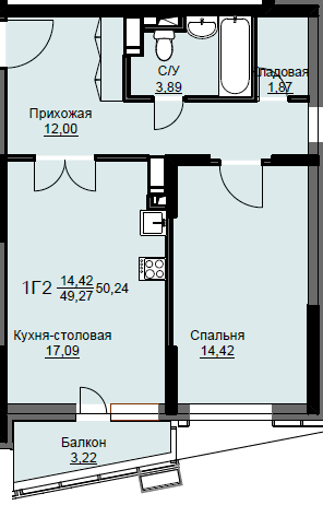 квартира г Щёлково микрорайон Соболевка, к 8, Щёлково городской округ фото 1