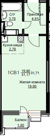 квартира г Щёлково микрорайон Соболевка, к 8, Щёлково городской округ фото 1