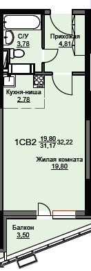 квартира г Щёлково микрорайон Соболевка, к 8, Щёлково городской округ фото 1