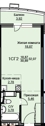 квартира г Щёлково микрорайон Соболевка, к 8, Щёлково городской округ фото 1