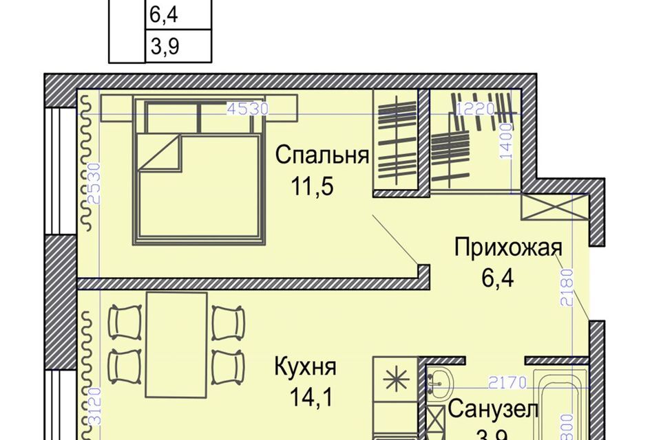 квартира г Владивосток р-н Первореченский Владивостокский городской округ, Первореченский район фото 3