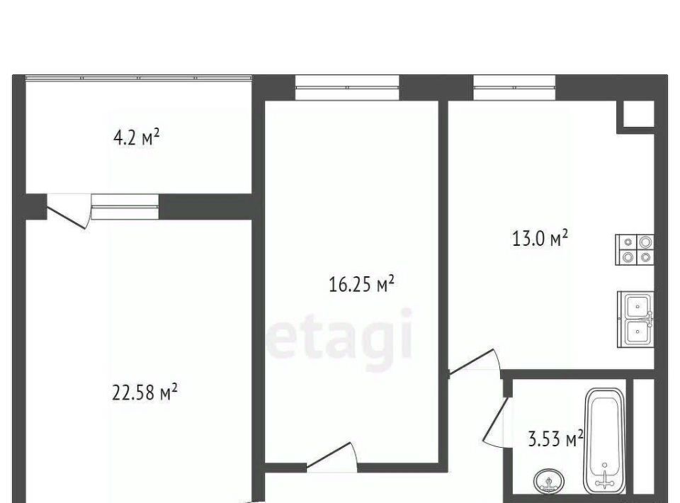 квартира г Ростов-на-Дону р-н Октябрьский ул Оганова 20с/2 фото 2