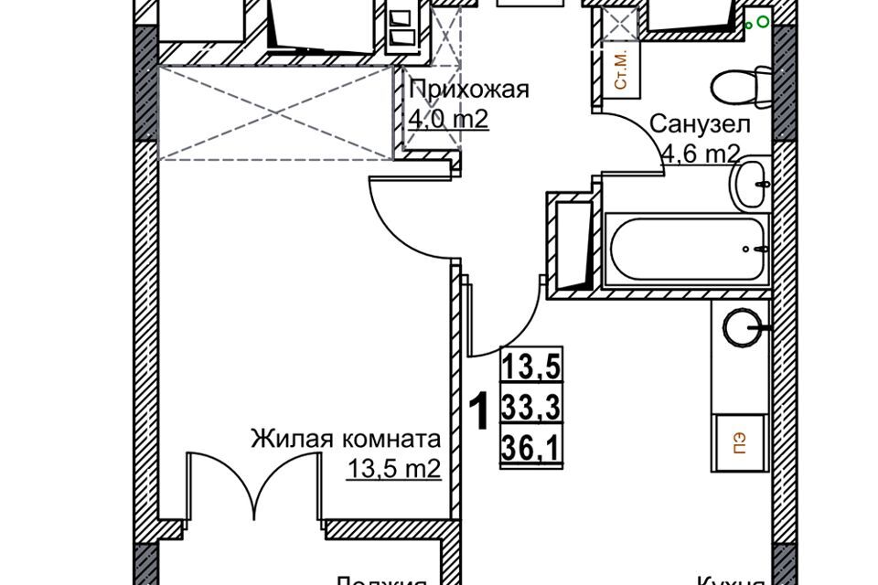 квартира г Нижний Новгород р-н Канавинский городской округ Нижний Новгород, Жилой комплекс Бетанкур фото 1