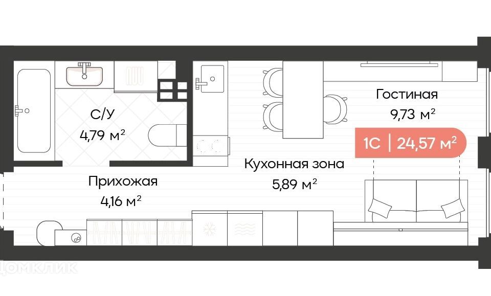 квартира г Новосибирск р-н Октябрьский ул Ленинградская 341 городской округ Новосибирск фото 1