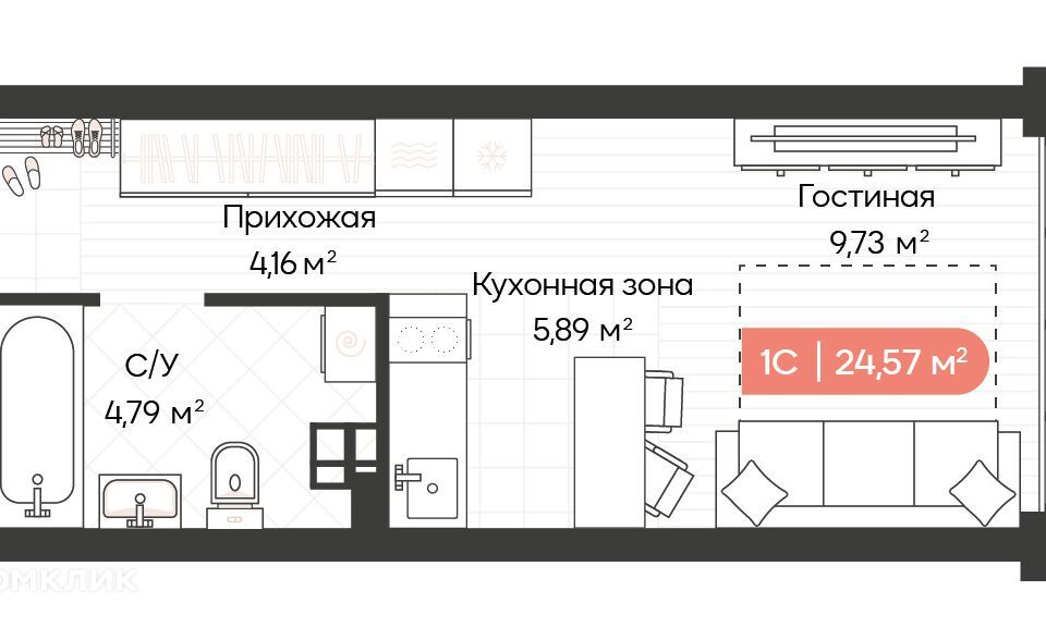 квартира г Новосибирск р-н Октябрьский ул Ленинградская 341 городской округ Новосибирск фото 1