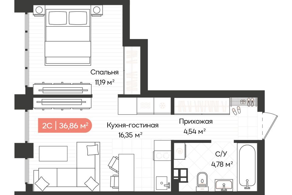 квартира г Новосибирск р-н Октябрьский ул Ленинградская 341 городской округ Новосибирск фото 1