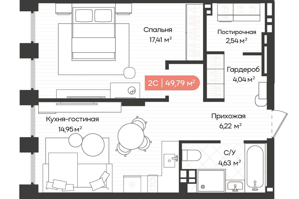 квартира г Новосибирск р-н Октябрьский ул Ленинградская 341 городской округ Новосибирск фото 1