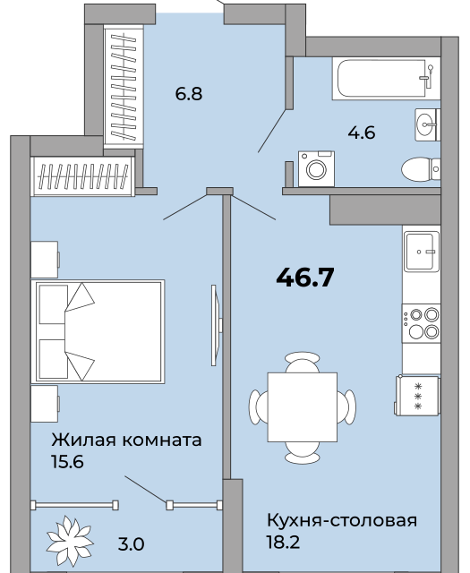 квартира г Екатеринбург р-н Орджоникидзевский пер Черниговский Екатеринбург городской округ фото 1