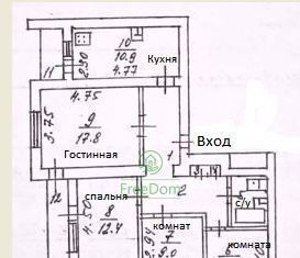 квартира г Белгород Восточный ул Костюкова 55 фото 11