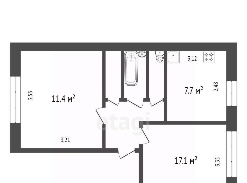 квартира г Красноярск р-н Кировский ул Алеши Тимошенкова 183 фото 24