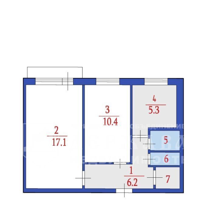 квартира г Кемерово р-н Рудничный ул Тульская 22 фото 2