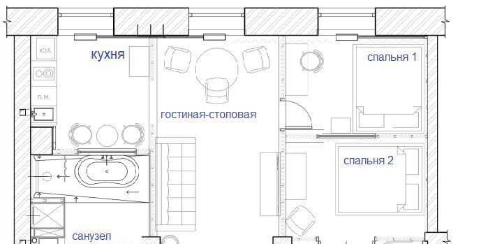 квартира г Пермь р-н Свердловский пр-кт Комсомольский 64 фото 32