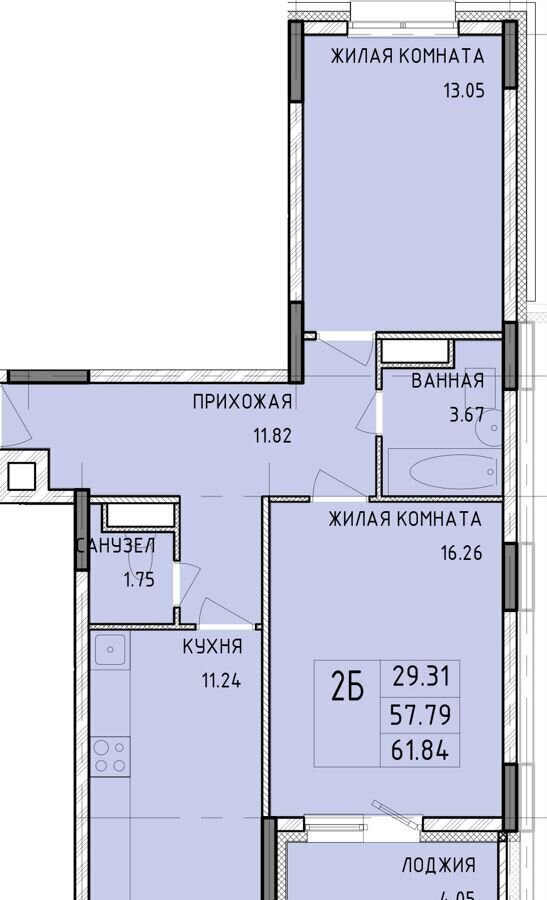 квартира г Тула р-н Центральный ул Рязанская 23 фото 1