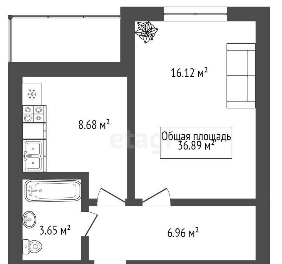 квартира г Новосибирск р-н Ленинский ул Романтиков 18 мкр-н Дивногорский фото 19