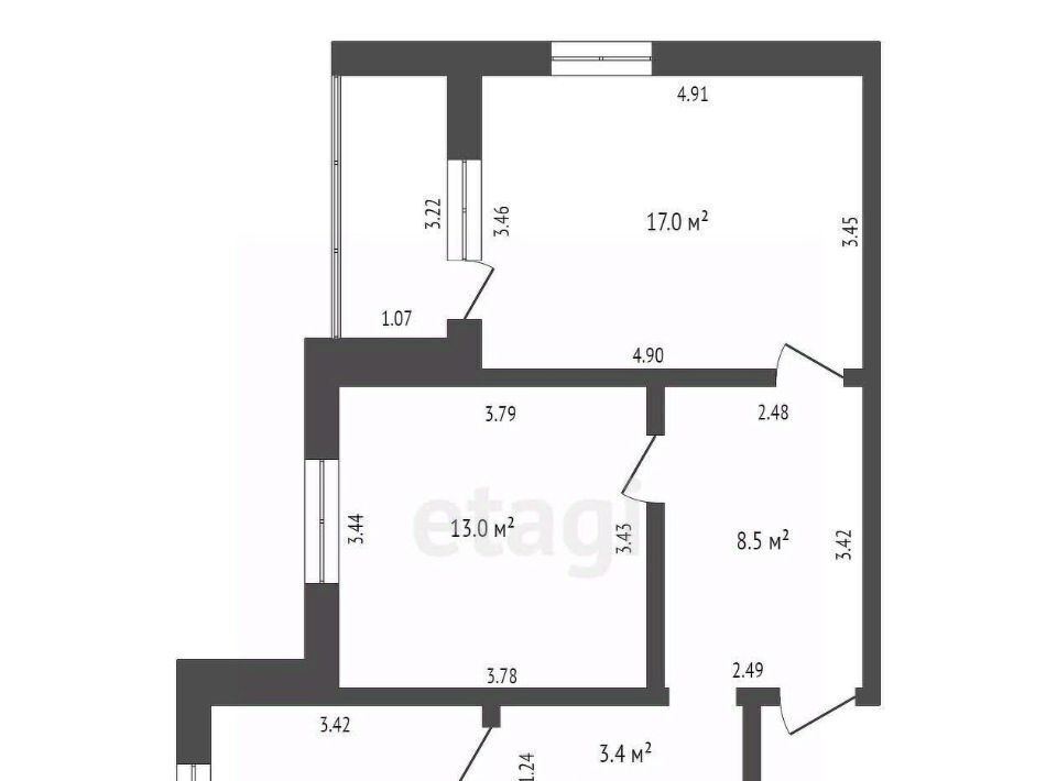 квартира р-н Орловский д Жилина ул Естина 3 фото 15