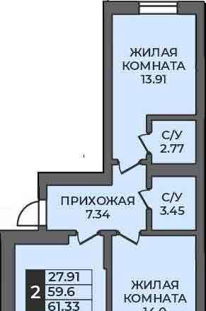 квартира г Оренбург р-н Ленинский ул Ильи Глазунова 21 фото 1