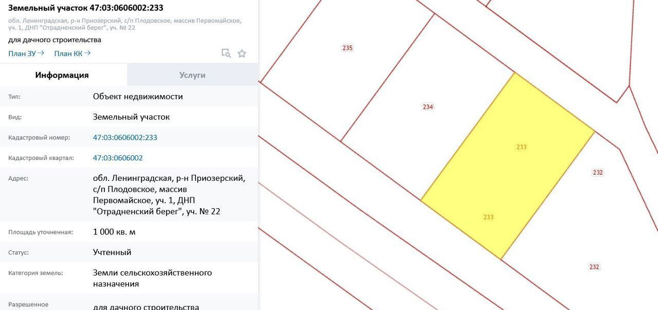 земля р-н Приозерский дп Отрадненский берег Трасса Сортавала, 9808 км, Плодовское сельское поселение, 233, Коммунары фото 8