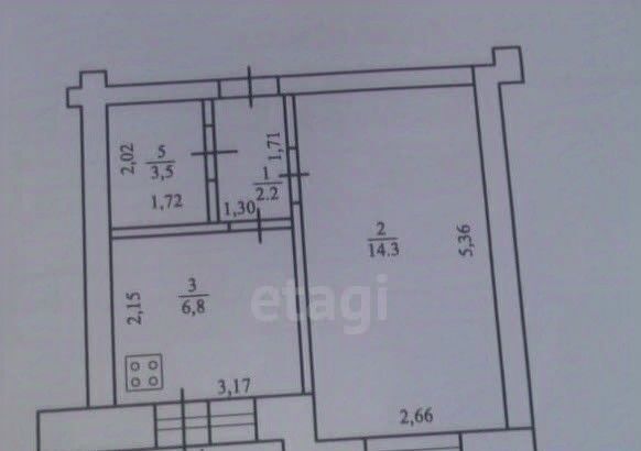 квартира р-н Стерлитамакский с Наумовка ул Южная 27 фото 10