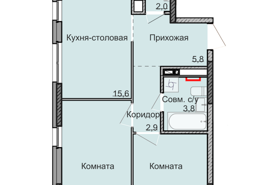 квартира г Ижевск р-н Ленинский Машиностроитель городской округ Ижевск, Строящийся жилой дом фото 1