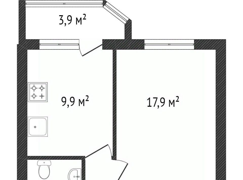 квартира г Краснодар р-н Прикубанский ул им. Героя Сарабеева В.И. 7 фото 6