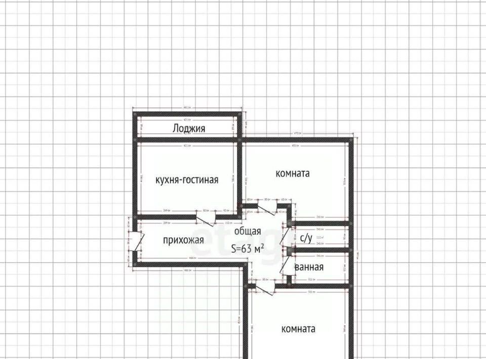 квартира г Краснодар р-н Прикубанский ул Домбайская 55к/6 фото 26