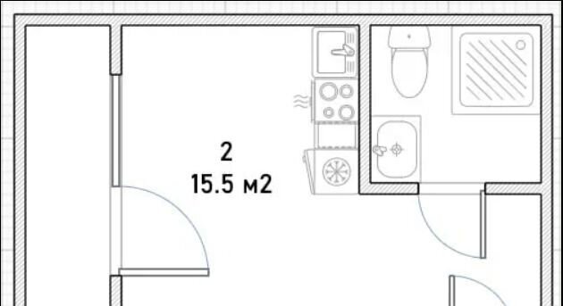 квартира г Москва метро Белорусская ул Скаковая 15к/2 фото 3