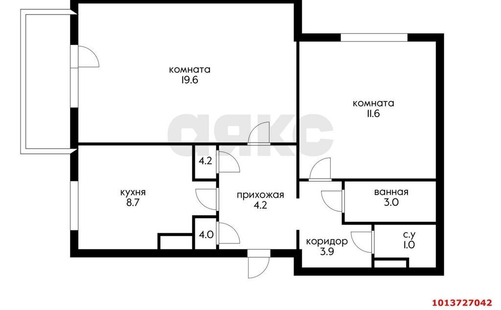 квартира г Краснодар р-н Прикубанский ул им. 40-летия Победы 146/9 фото 20