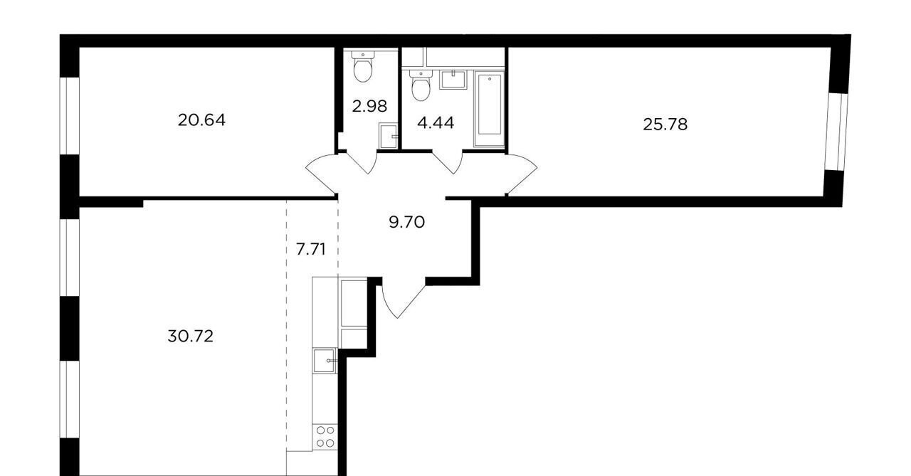 квартира г Москва Давыдково ул Петра Алексеева 14 фото 1