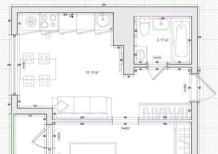 квартира г Казань р-н Ново-Савиновский ул Октябрьская 34 фото 21