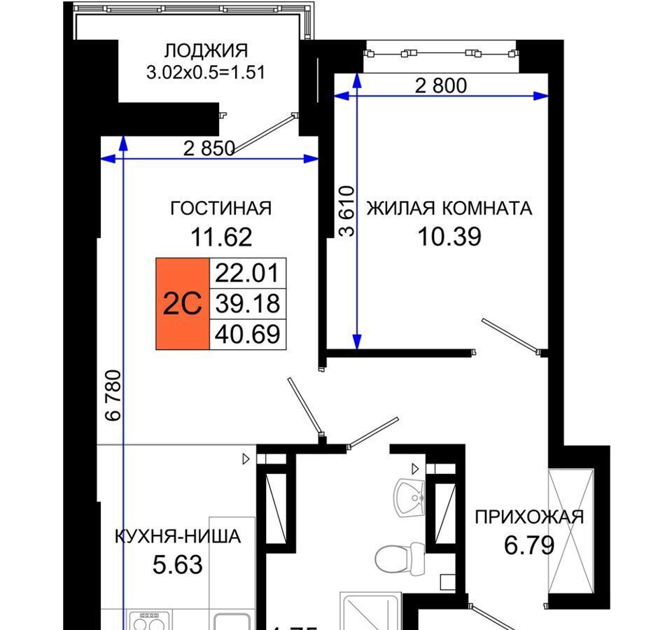 квартира г Ростов-на-Дону р-н Октябрьский пер Элеваторный ЖК «Октябрь Парк» поз. 1. 2 фото 13