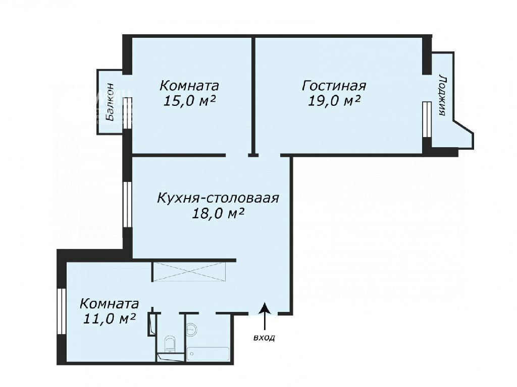 квартира г Москва метро Строгино ул Исаковского 26к/2 фото 11